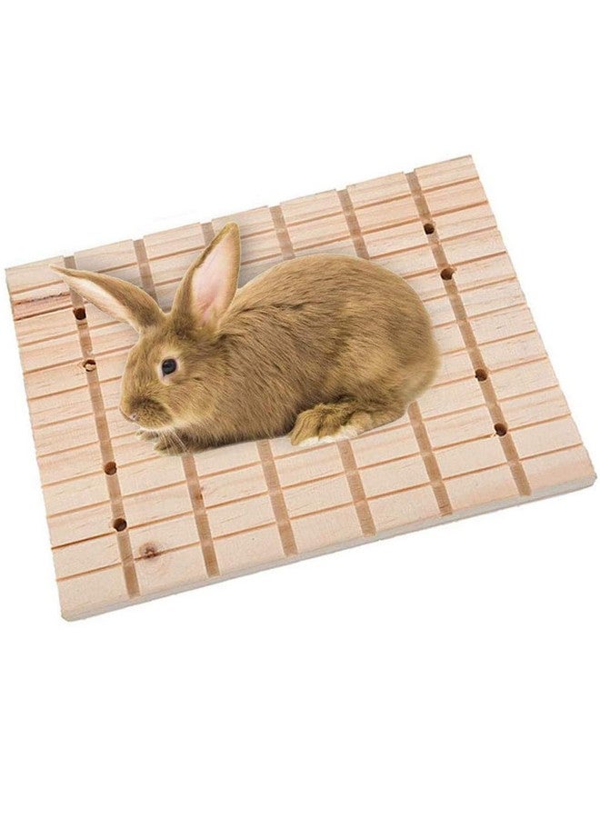 Hamiledyi Bunny Toys Rabbit Foot Pad Chinchilla Guinea Pig Scratching Wood Board - Image 1