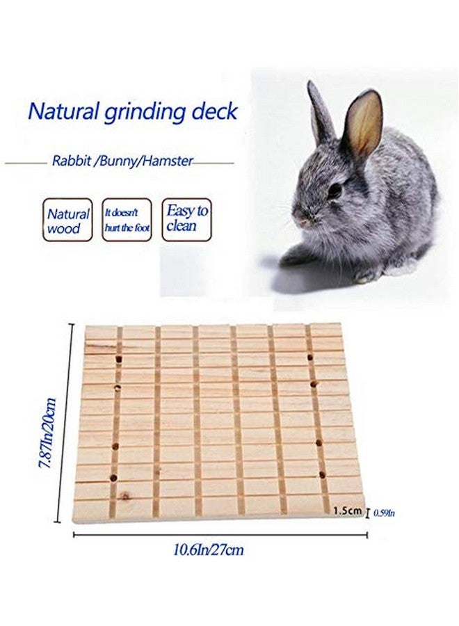 Hamiledyi Bunny Toys Rabbit Foot Pad Chinchilla Guinea Pig Scratching Wood Board - Image 5