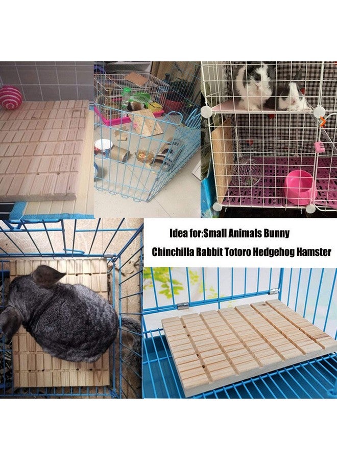 Hamiledyi Bunny Toys Rabbit Foot Pad Chinchilla Guinea Pig Scratching Wood Board - Image 2