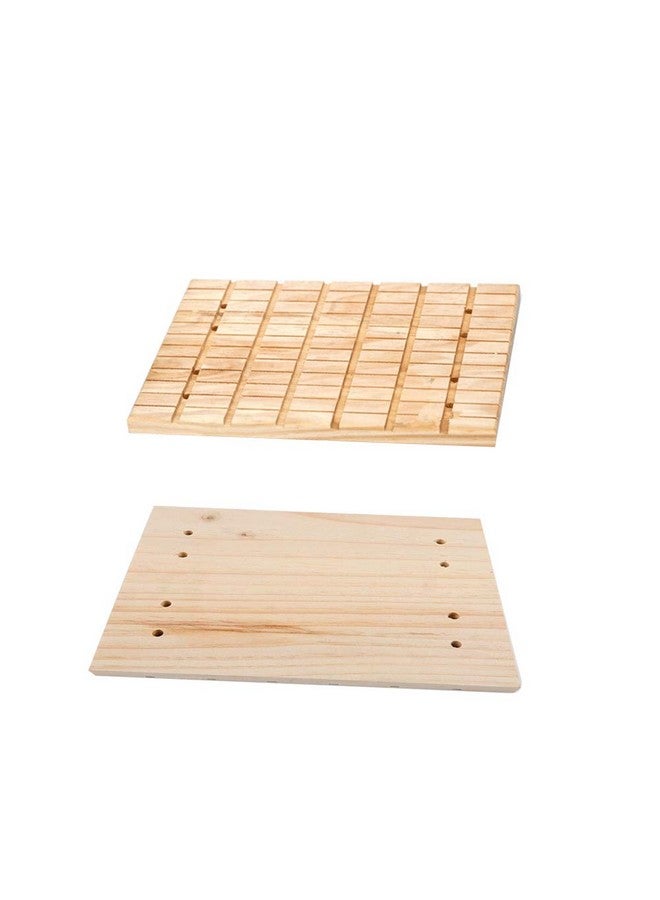 Hamiledyi Bunny Toys Rabbit Foot Pad Chinchilla Guinea Pig Scratching Wood Board - Image 4