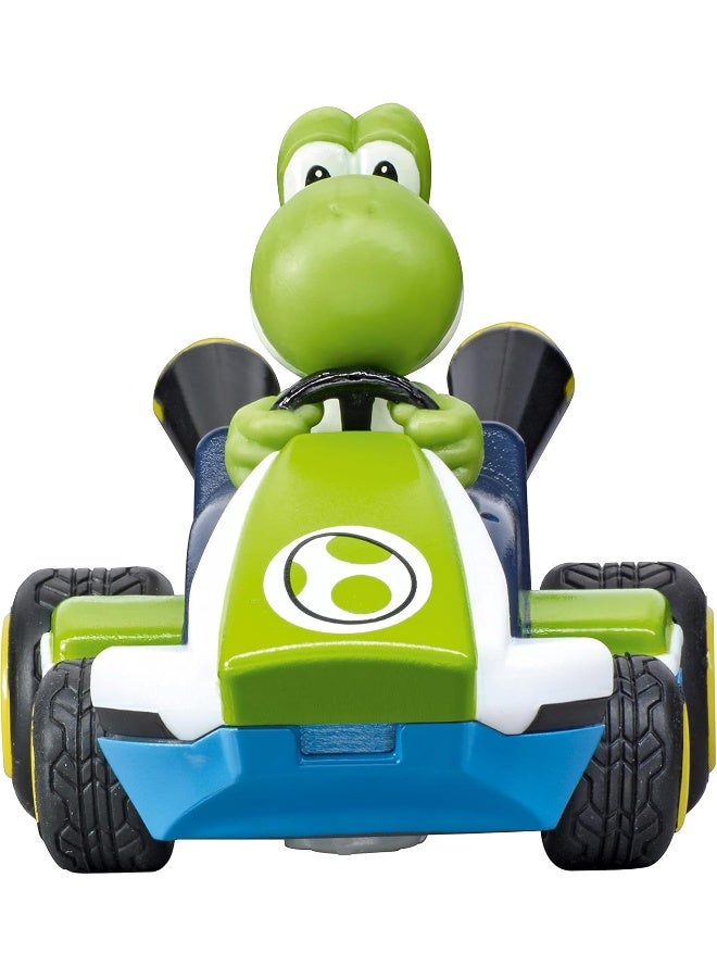 Carrera RC 2.4GHz Mario Kart Mini RC, Yoshi (Paperbox) I Officially Licensed I 1:50 Scale Collectible I Ready to Run I For Ages 6+ - Image 4