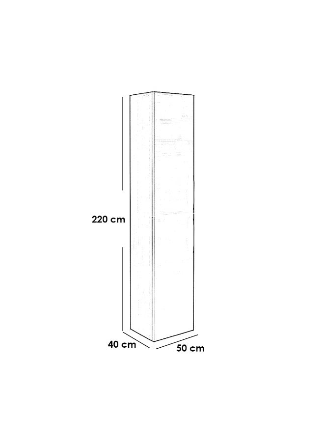 Homzmart MDF and Swedish Wood Bathroom storage Black - 50x40x200 cm  - Image 2