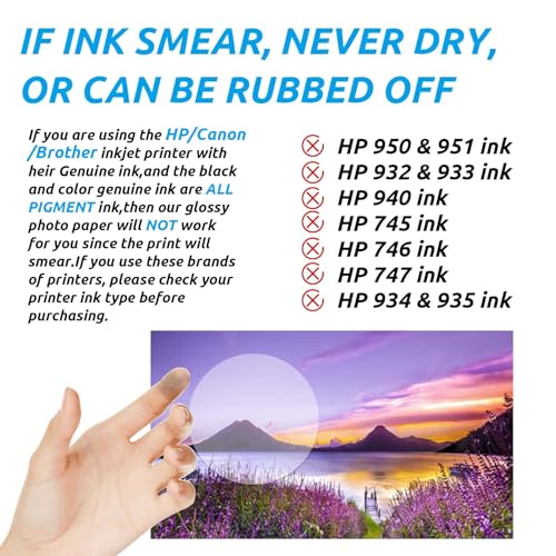 Uinkit 11 x 17 Thick Photo Paper Glossy 11x17 60Sheets 62lb Inkjet Heavyweight 230gsm Gallery show Brochure Pictures Funeral Bulletin Obituary Papers Obituaries Gloss Papers - Image 4