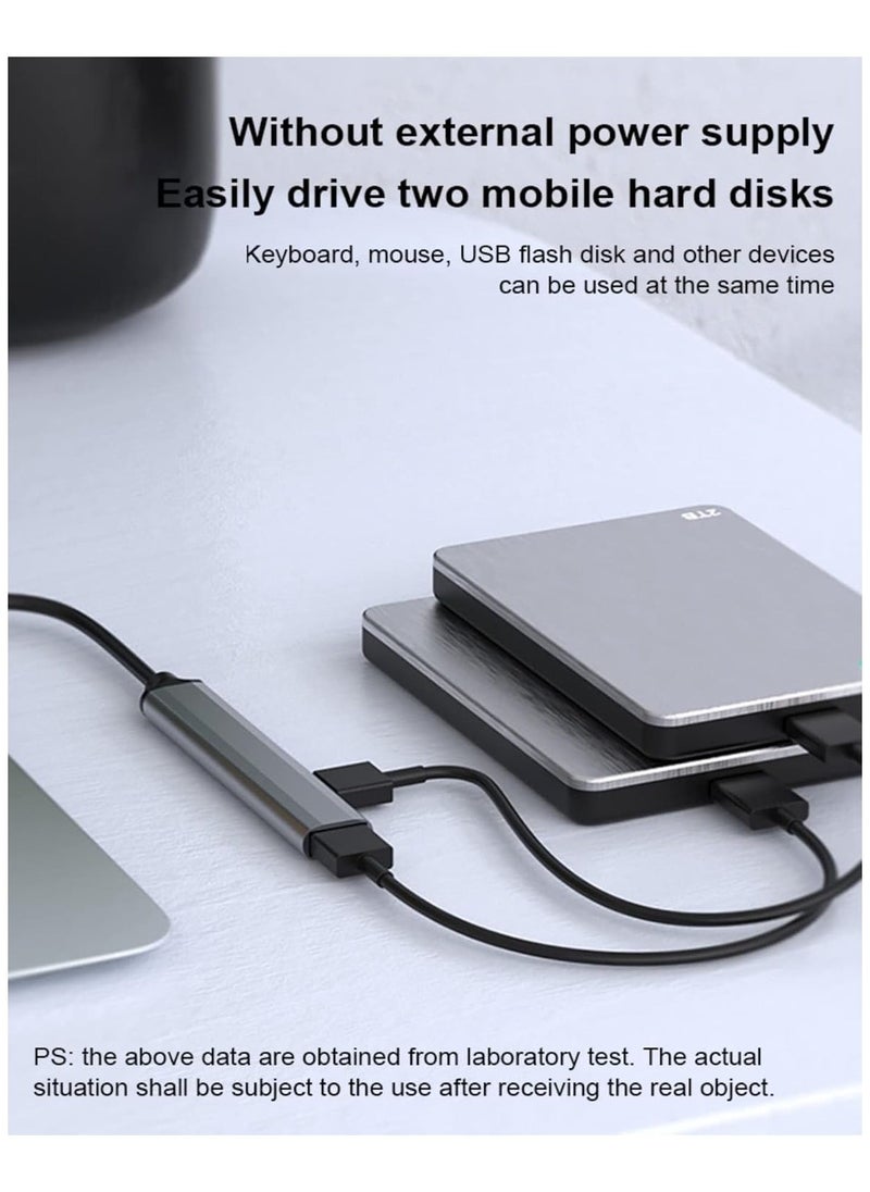 TIGER Ultra Slim USB 3.0 Hub with 4 Ports for Laptop, Notebook, PC, Mouse, Keyboard – Compact, High-Speed Data Transfer, Sleek Silver Design, Ideal for Work, Home, and Travel  - Image 5