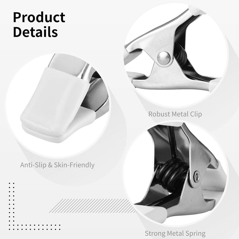 Heavy Duty Clothing Clamps, 8 Pcs Dress Clips for Wedding Photographer, Fashion Designers, Dress Makers, Fixed Clamp for Bridal, Seamstress Mannequin, Salespeople - Image 5