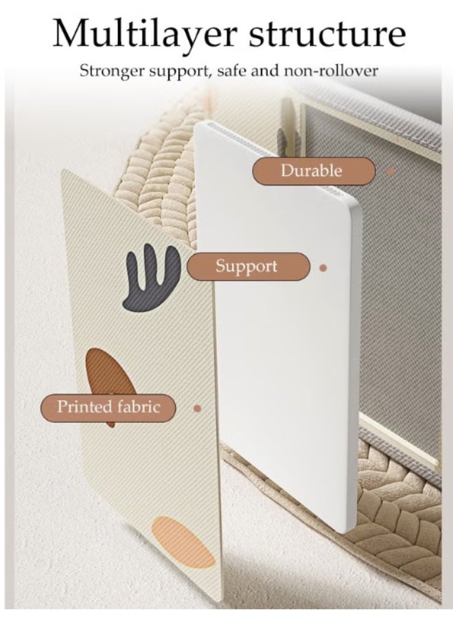 SKAFA Foldable Kids Sand & Activity Center | Portable Ball Pit, Sandbox, Baby Sensory Toy Station | Indoor/Outdoor Game Room for Toddlers. (Sand-Brown, 100CM) - Image 4