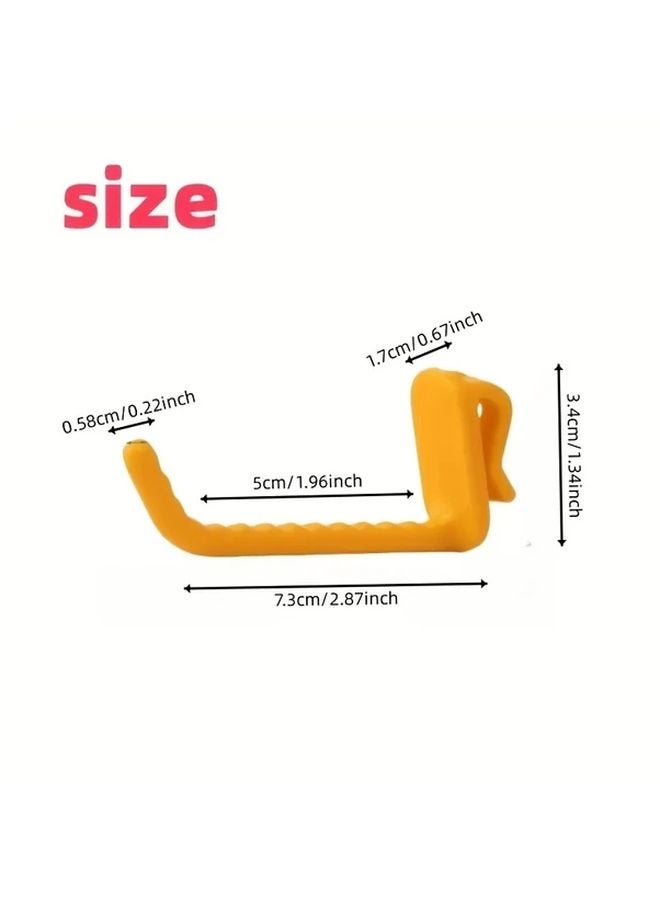 10pcs Multicolor Double Prong Plastic Hooks For Metal Grid Panels Display Home Supermarket Retail Store - Image 3