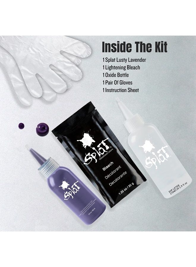 SPLAT Lusty Lavender | Original Complete Purple Hair Dye Kit | Semi Permanent | Vegan - Image 3