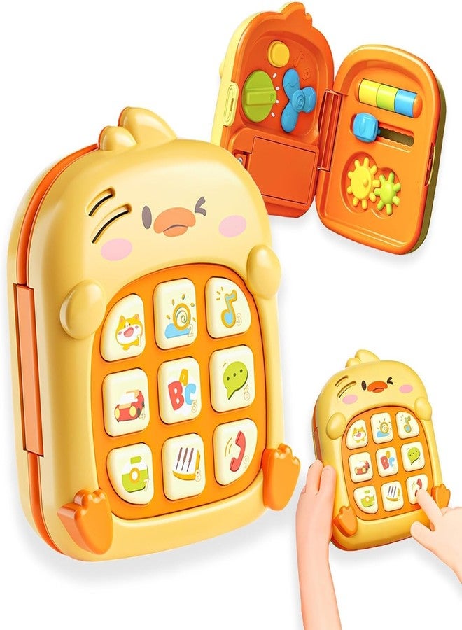 COUOMOXA Duck Baby Music Toy for Toddler: 1-3 Years Old Kids Sensory Busy Board - Montessori Early Educational Toy for 9-12-18 Month Age Travel Game - Christmas Birthday Gift for Boys Girls - Image 1