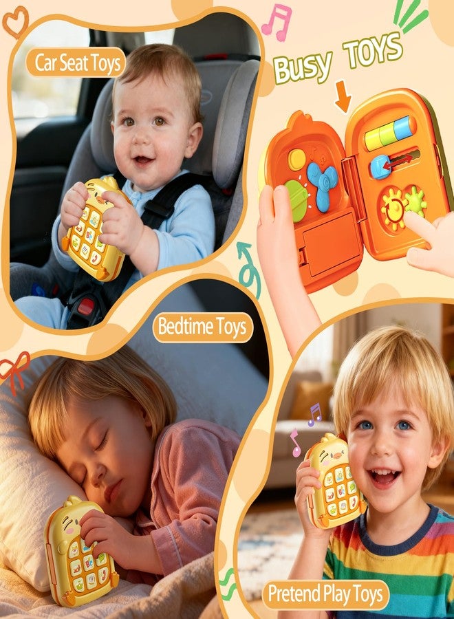 COUOMOXA Duck Baby Music Toy for Toddler: 1-3 Years Old Kids Sensory Busy Board - Montessori Early Educational Toy for 9-12-18 Month Age Travel Game - Christmas Birthday Gift for Boys Girls - Image 3