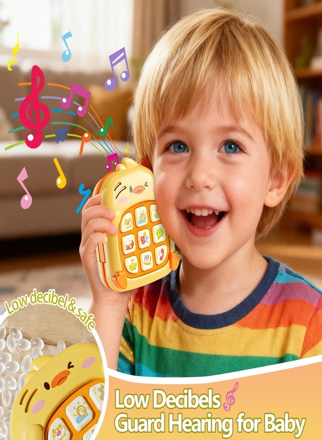 COUOMOXA Duck Baby Music Toy for Toddler: 1-3 Years Old Kids Sensory Busy Board - Montessori Early Educational Toy for 9-12-18 Month Age Travel Game - Christmas Birthday Gift for Boys Girls - Image 2