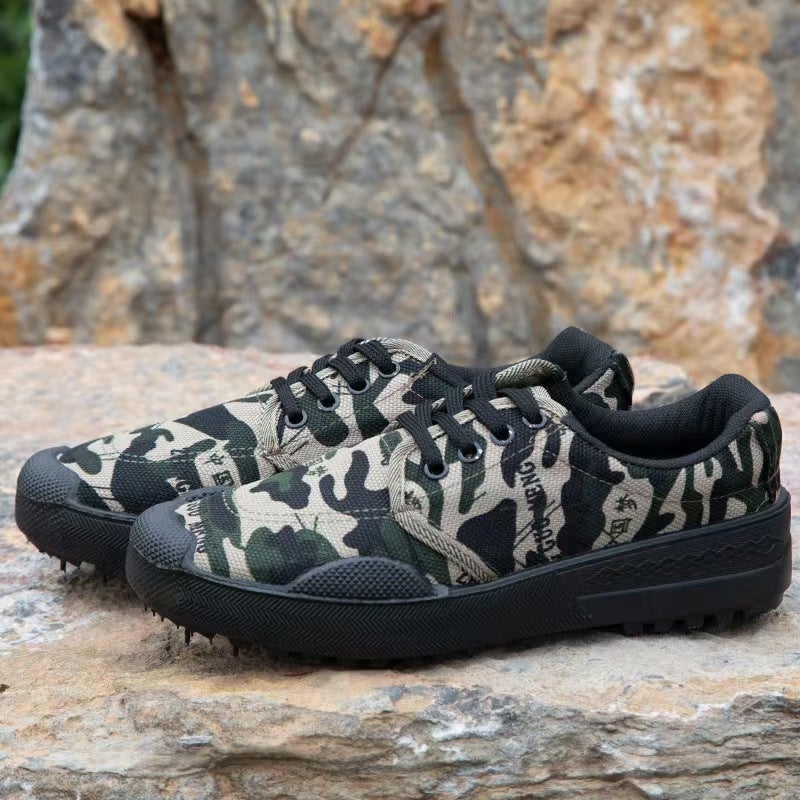 Student Military Training Shoes, Liberation Shoes, Training Shoes, Wear-Resistant, Breathable, Non-Slip Rubber Shoes, Construction Site Work Safety Shoes, Durable - Image 3