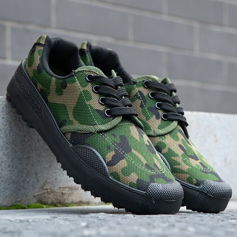 Student Military Training Shoes, Liberation Shoes, Training Shoes, Wear-Resistant, Breathable, Non-Slip Rubber Shoes, Construction Site Work Safety Shoes, Durable - Image 4