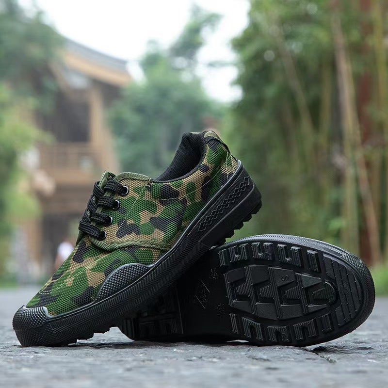Student Military Training Shoes, Liberation Shoes, Training Shoes, Wear-Resistant, Breathable, Non-Slip Rubber Shoes, Construction Site Work Safety Shoes, Durable - Image 5
