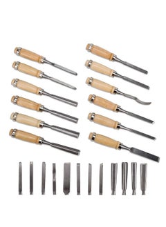 Y&D 12 Pcs Professional Wood Carving Chisel Set Sharp Woodworking Tools with Carrying Bag Great for Beginners  - Image 4