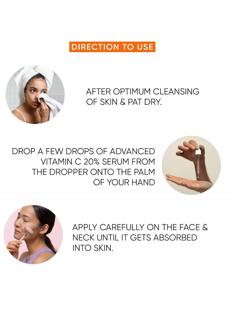 UrbanBotanics Men & Women Advanced Vitamin C Face Serum with Hyaluronic Ferulic & Kojic Acid Niacinamide Green Tea 30ml  - Image 5