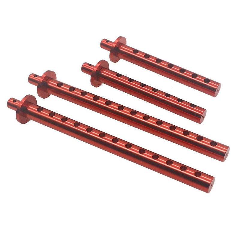 RCAWD 4pcs Alloy Front and Rear Body Post RER11338 for RC 1/10 Redcat Gen8 Crawler (Red) - Image 4