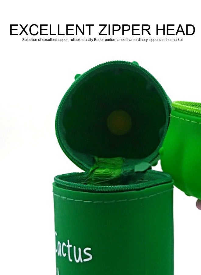 XIANGYU Creative Silicone Cactus Stationery Case Pen Pouch Pen Holder Case  - Image 3