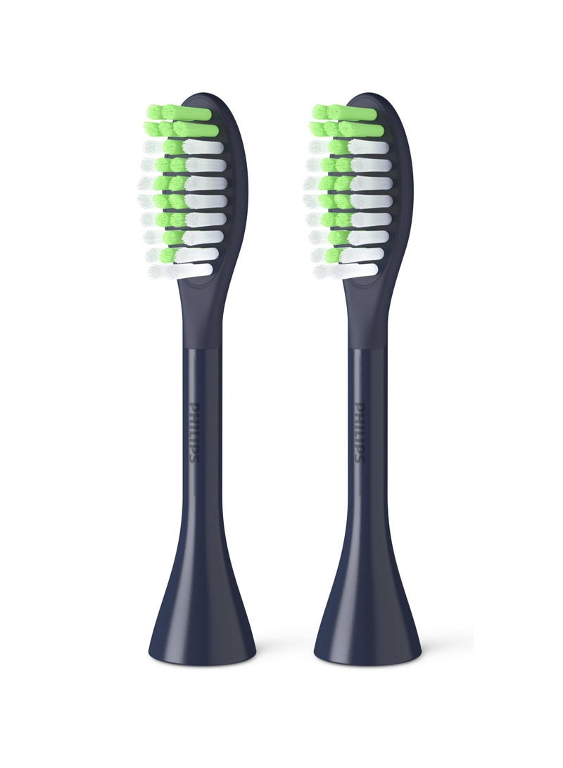 PHILIPS SONICARE Philips One By Sonicare, 2 Brush Heads, Midnight Blue, BH1022/04