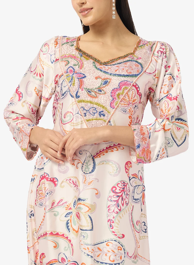 Arabian Closet  Embellished Belted Jalabiya for Women | Best Price UAE