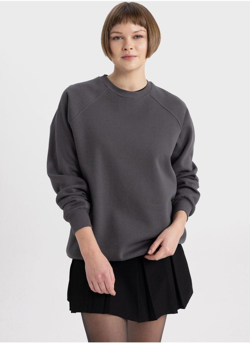 DeFacto - Woman Oversize Fit Sweat Shirt - Image 1