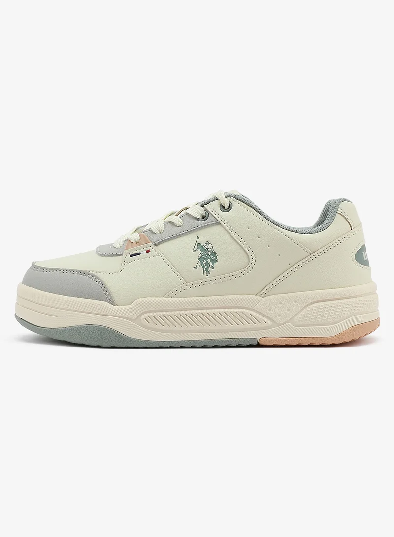 U.S. Polo Assn. beige Women's  Beige Low-Top Sneakers - Style that Moves, Comfort Shoes that Lasts for Women | Best Price UAE