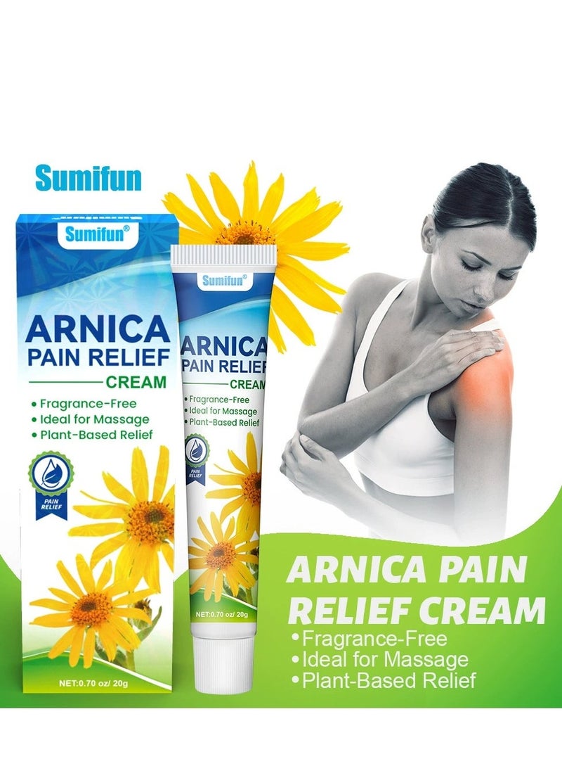 Sumifun 2 PCS Arnica Pain Relief Cream 20g Soothing Arnica Ointment for Neck Pain Relief, Joint Discomfort, Stiffness, Gentle Massage Cream for Back, Neck, Joint Care, Ideal for Athletes & Active Lifestyles - Image 5