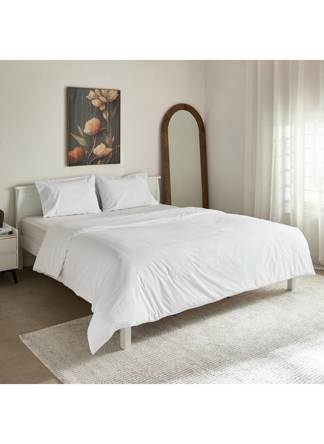 Home Box Purely-percale 3-Piece 300TC Percale Queen King Duvet Quilt Cover Set 220 x 220 cm  - Image 1