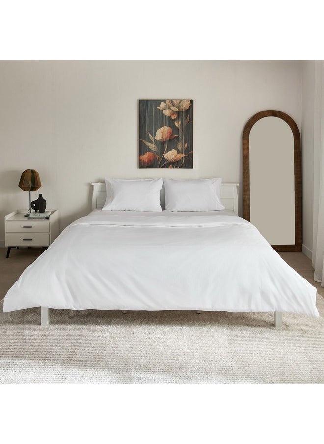 Home Box Purely-percale 3-Piece 300TC Percale Queen King Duvet Quilt Cover Set 220 x 220 cm  - Image 3