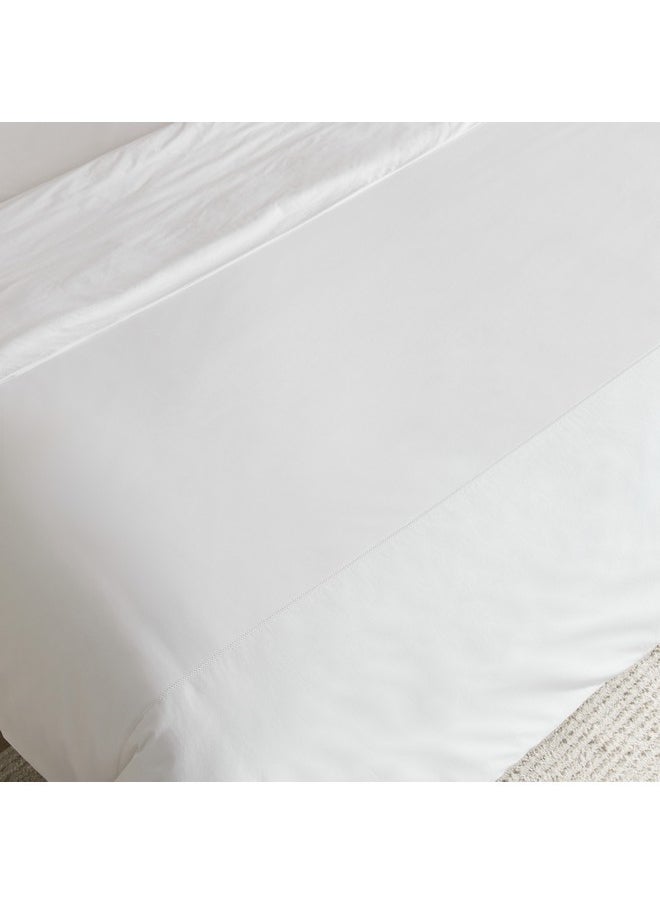Home Box Purely-percale 3-Piece 300TC Percale Queen King Duvet Quilt Cover Set 220 x 220 cm  - Image 4