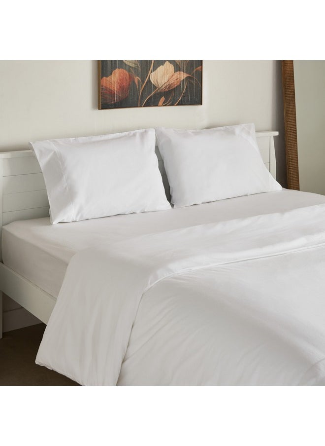 Home Box Purely-percale 3-Piece 300TC Percale Queen King Duvet Quilt Cover Set 220 x 220 cm  - Image 2