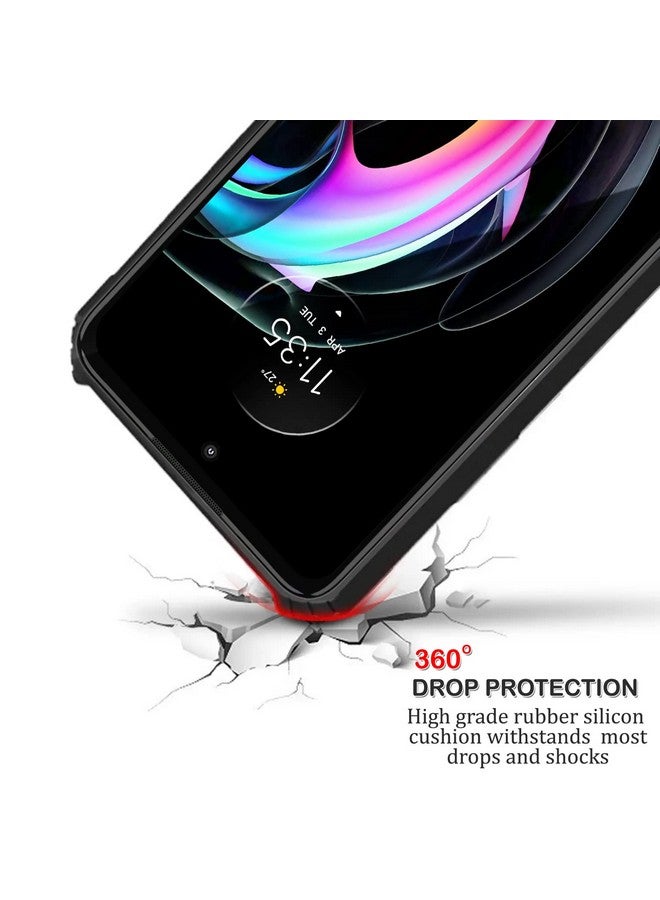 بلاس غطاء حماية خلفي 360 درجة مع إطار أسود لهاتف موتورولا موتو جي 71 5 جي - أسود - Image 3