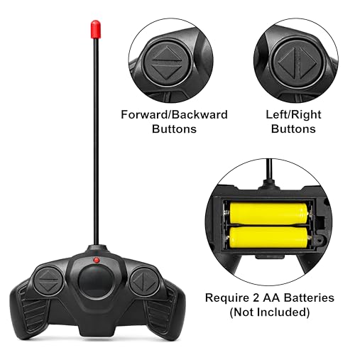 VGRASSP 1:24 Scale Remote Control Racing Car Toy for Kids – 4 Function RC Car with Head Lights and Rechargeable Battery - Color and Design As Per Stock - Image 4