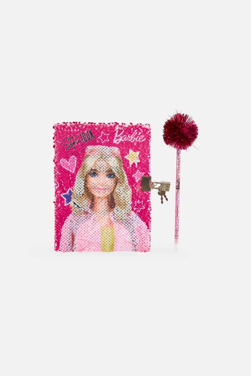 Barbie Mattel Barbie Secret Sequin Notebook Set - Image 4