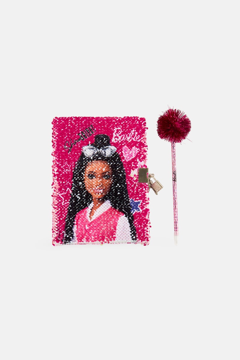 Barbie Mattel Barbie Secret Sequin Notebook Set - Image 5