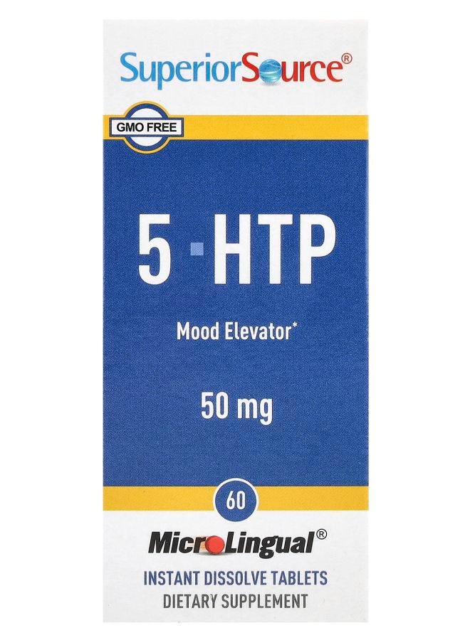 Superior Source 5HTP 50 mg 60 MicroLingual® Instant Dissolve Tablets