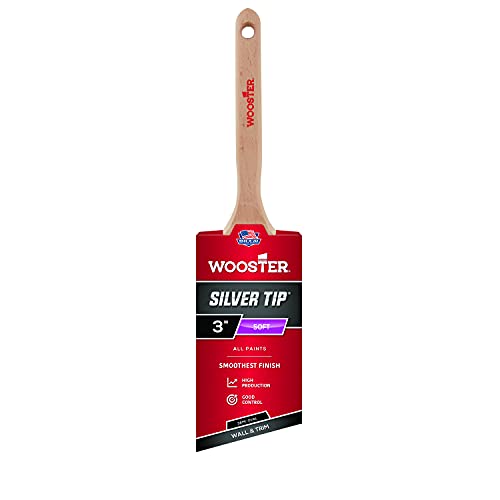 Wooster 5228-3 Silver Tip Semi-Oval Angle Sash Paintbrush 3" - Image 1