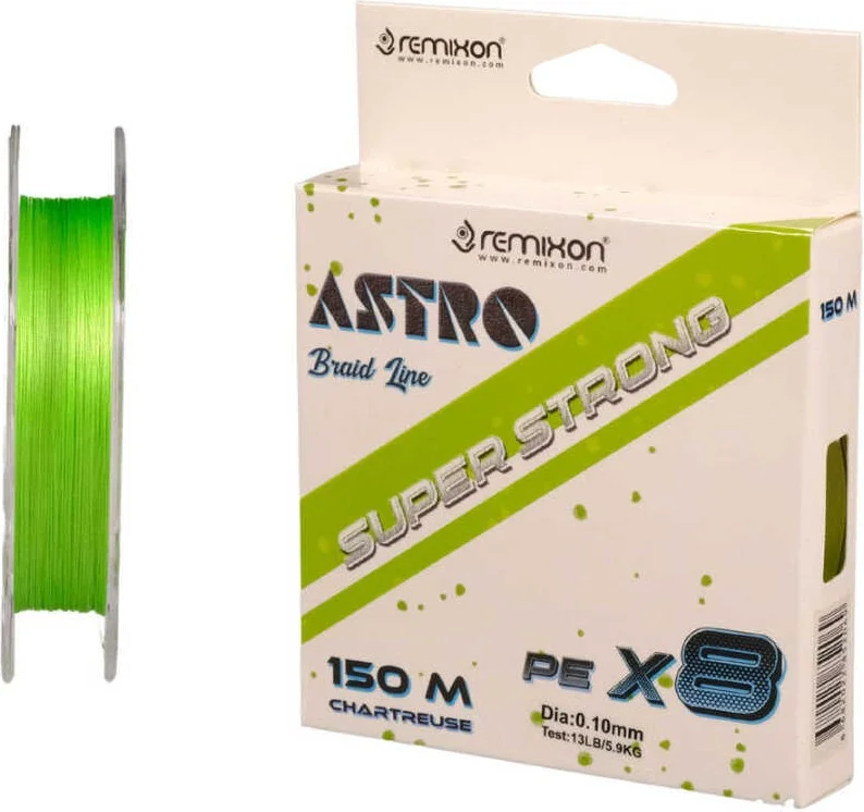 Remixon Astro 8x 0.06MM 150M Chartreuse Line STANDARD-0.16MM