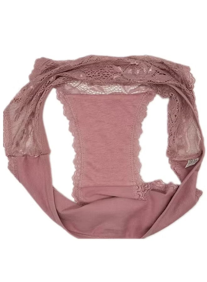 Zeemey 6-Piece Cotton Breathable Panties Low Waist Fashionable Ladies Panties - Image 2