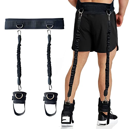 CORECISE Vertical Jumping Trainer,Leg Strength Training Resistance Band for Agility Speed Basketball Volleyball Football Jump Training 60LB - Image 1