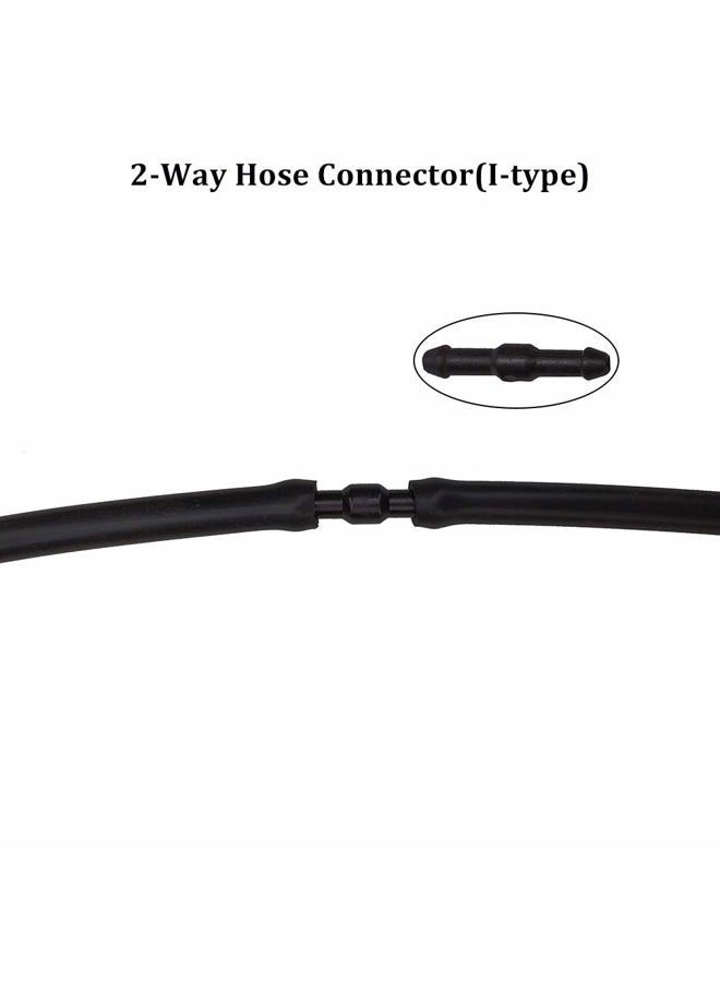BUENNUS 18Pcs Windshield Wiper Hose Connectors, 2-Way I Type,3-Way T Type,3-Way Y Type Windshield Hose Connector Kit,Black Plastic Water Hose Connector Splitter for Universal Car Washer Nozzles - Image 5