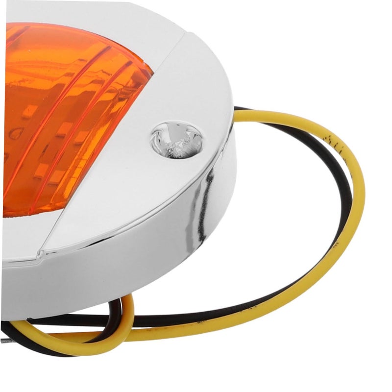 2pcs High Brightness Round LED Trailer Tail Lights for Semi Truck and Boat - Image 4