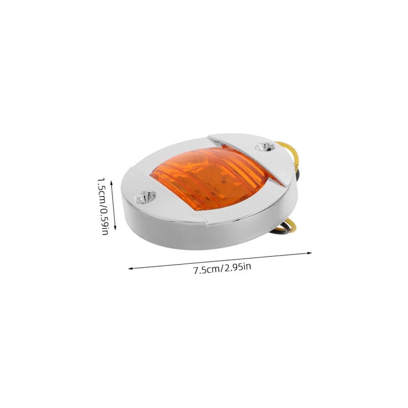 2pcs High Brightness Round LED Trailer Tail Lights for Semi Truck and Boat - Image 3