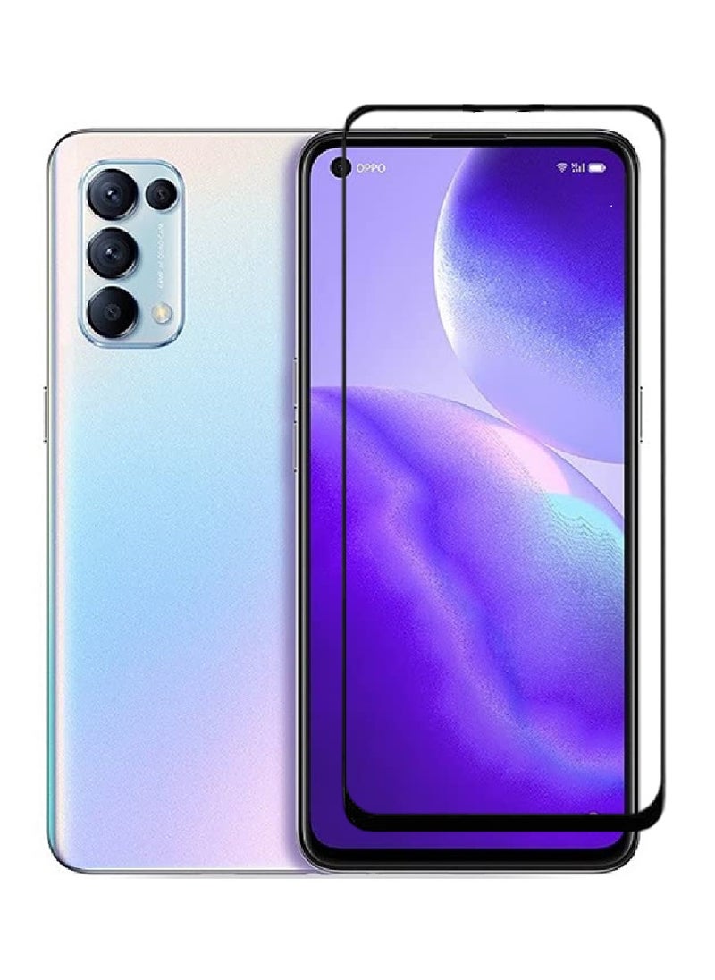 AINA Tempered Glass Screen Protector 5D Designed For Oppo Reno5 5G Full Glue Edge to Edge Full Screen Coverage And Bubble Free - Image 1