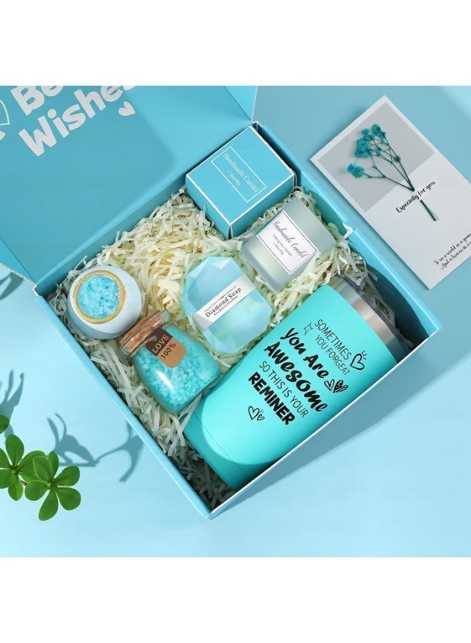 FUREUL Gifts Basket for Women - Mother's Day, Birthday Gifts for Women, Relaxing Spa Gift Basket Set, Unique Gift Ideas for Women, Gifts for Mom Sister Best Friend Wife, Coworker Teacher Nurse Gifts for Women Combined Materials - Image 2