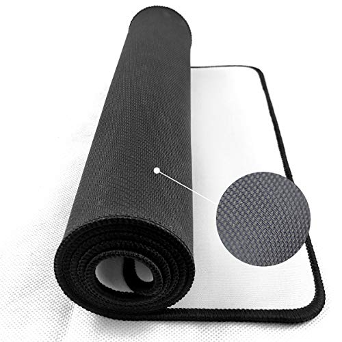 Qisan Large Gaming Mouse Pad Extended Size Mousepad for Computer Desktop PC Laptop 31.5"x11.8"x0.15" Keyboard Pad Desk Pad with Anti-Slip Rubber Base | Large Desk Mat for Keyboard and Mouse-White 3pcs - Image 5