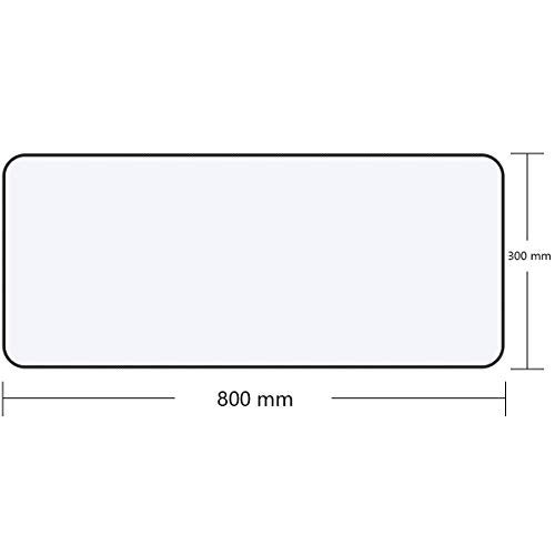 Qisan Large Gaming Mouse Pad Extended Size Mousepad for Computer Desktop PC Laptop 31.5"x11.8"x0.15" Keyboard Pad Desk Pad with Anti-Slip Rubber Base | Large Desk Mat for Keyboard and Mouse-White 3pcs - Image 2