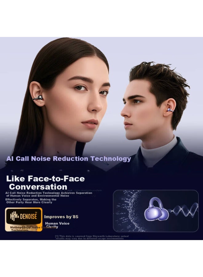 Skyworth D3 Pro Pine Shadow Black Ai Edition Bluetooth Clip-on Open Wireless In-ear Sports Running Headphones Long Battery Life Noise Cancelling Top 10 Gold List New Year Gift - Image 4