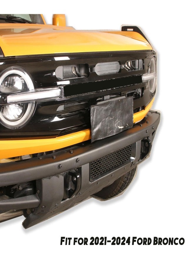 Linskip Modular Bumper Gap Insert Compatible with 2021-2025 Ford Bronco & Bronco Raptor, Enhancing Vehicle Front Appearance, Front Bumper Gap Cover for Bronco Exterior Accessories(Gloss Black) - Image 3