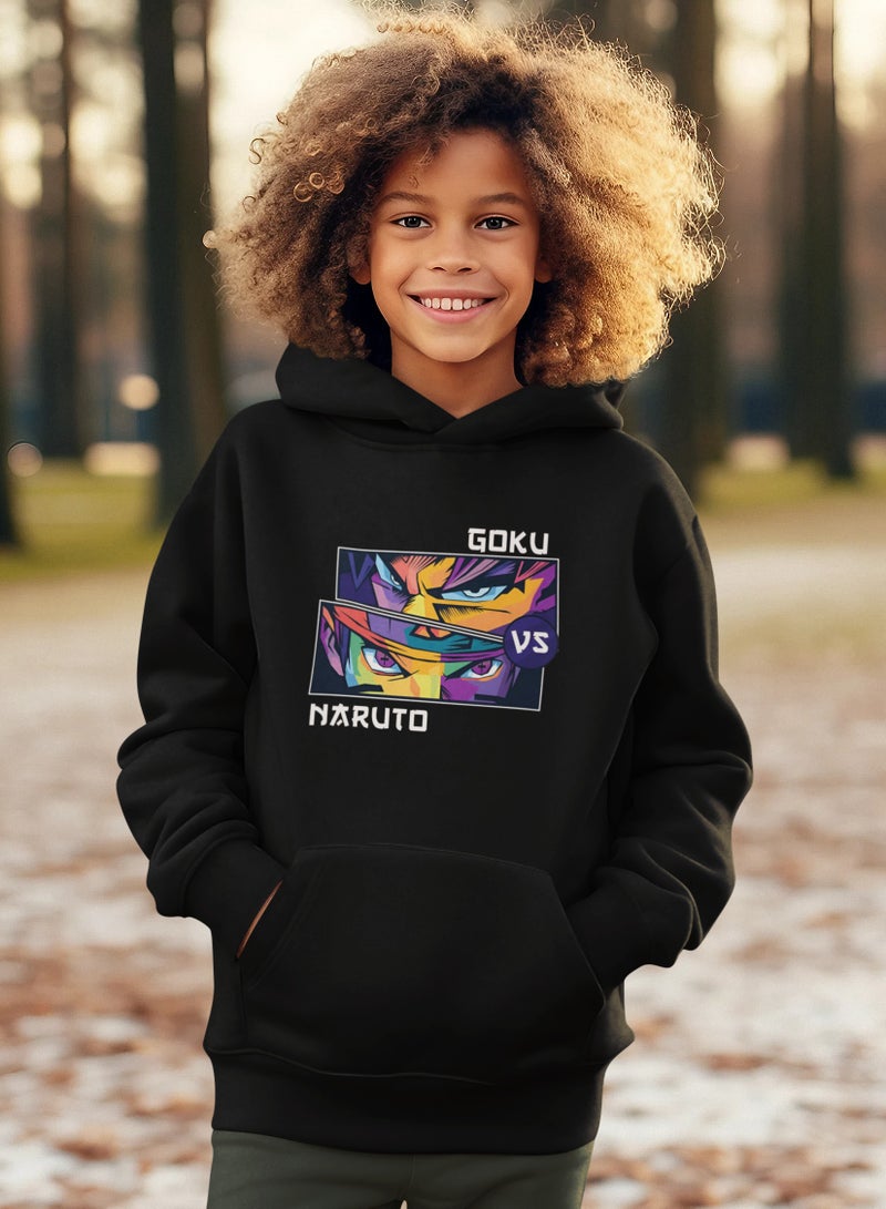 ZOOM Goku VS. Naruto Design For Hoodie Kids 